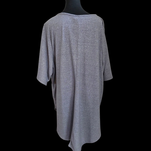 Torrid Shimmering Gray Tunic Top Size 5 - Picture 2 of 5
